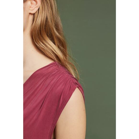 ANTHROPOLOGIE Eri + Ali Briella Tunic Dress Size Small Purple Pink Red Relaxed - Picture 4 of 16